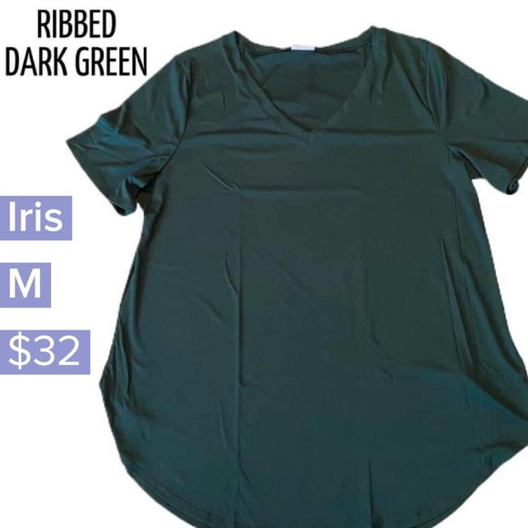 LuLaRoe Tops - NWT Dark green Iris